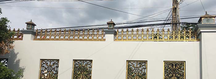 Chông hàng rào nhôm đúc cổ điển đẹp